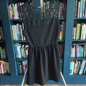 Black Lace Mini Dress